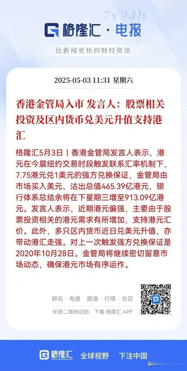 大圣配资 &quot;国际热钱疯狂抢港元! 港元汇率飙至7.75天花板! 香港扛得住吗?
