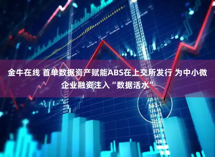 金牛在线 首单数据资产赋能ABS在上交所发行 为中小微企业融资注入“数据活水”