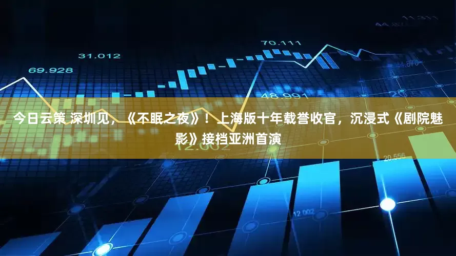 今日云策 深圳见，《不眠之夜》！上海版十年载誉收官，沉浸式《剧院魅影》接档亚洲首演